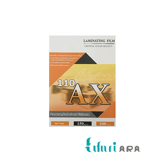 طلق پرس براق آ ایکس 150 میکرون سایز 8×11 سانتی متر بسته 100 عددی